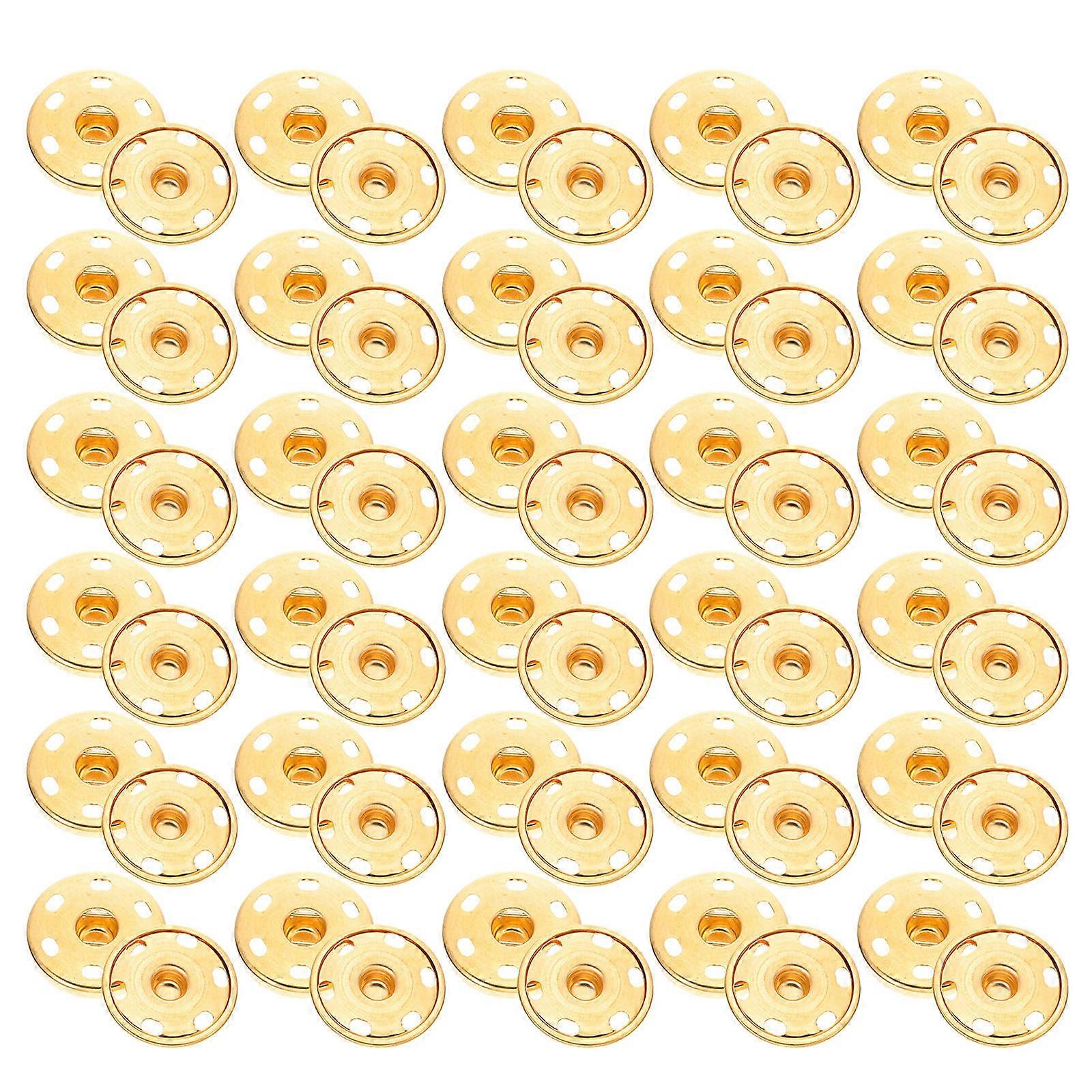 Dark Snap Sewing Alloy Buttons for Clothes 50Pcs Reliable Replacement Buttons