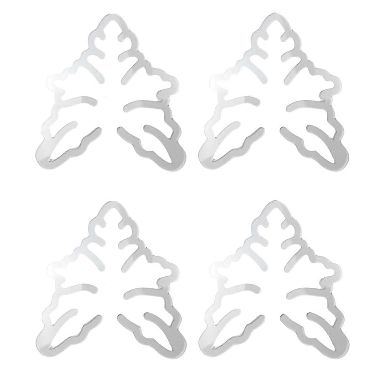 Turtle Shell Bamboo Clip Set, Transparent Plastic Plant Stem Holder