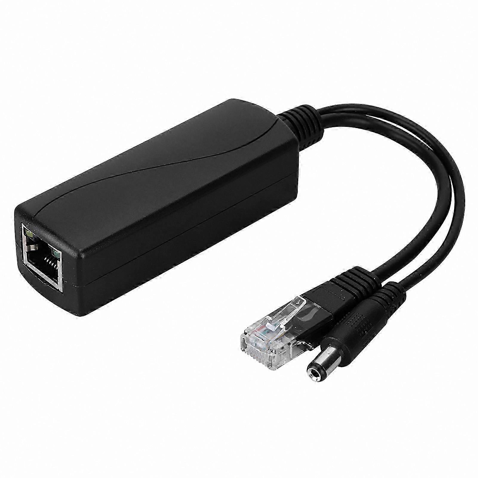 12V PoE Splitter Adapter Cable for 48V Power Supply-Compatible with Multiple Devices