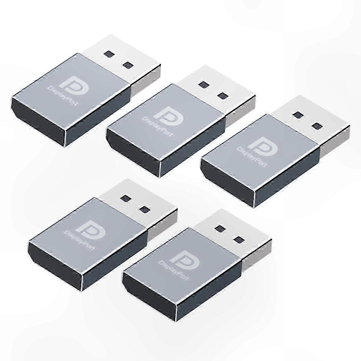 5-Pack 4K DisplayPort Dummy Plugs for Virtual Monitor and EDID Emulation Adapter Solution