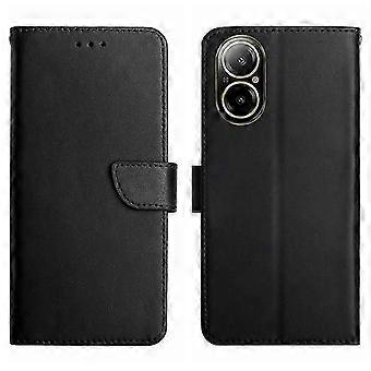 HT02 Compatible For Realme C67 4G Nappa Texture Phone Case Genuine Cow Leather Cover