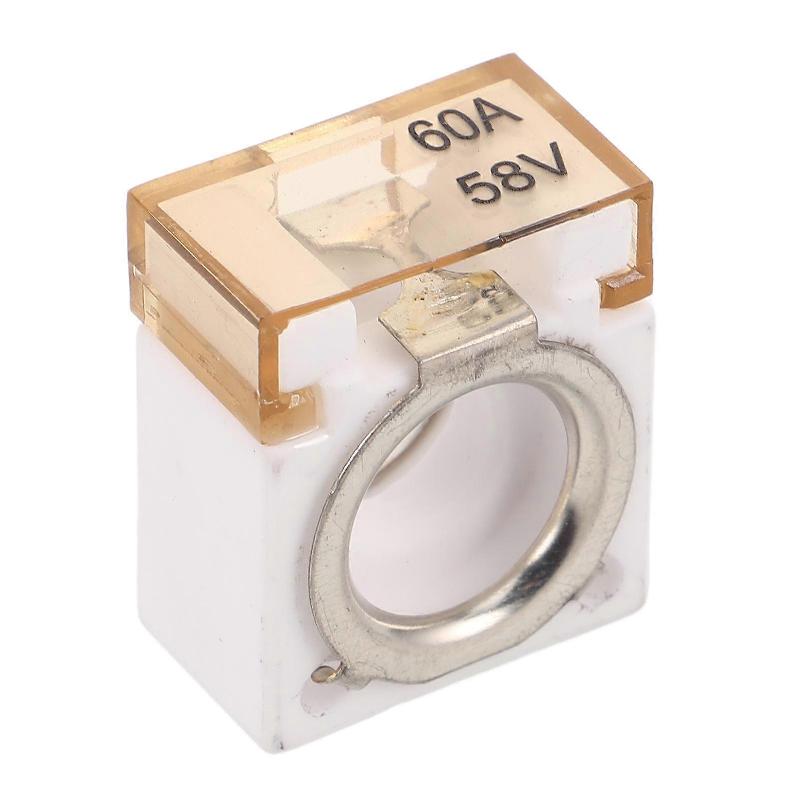 3Pcs Marine Battery Fuse 60A Terminal Fuse For Cranes Overload Protection Easy Installation Circular Design 58V