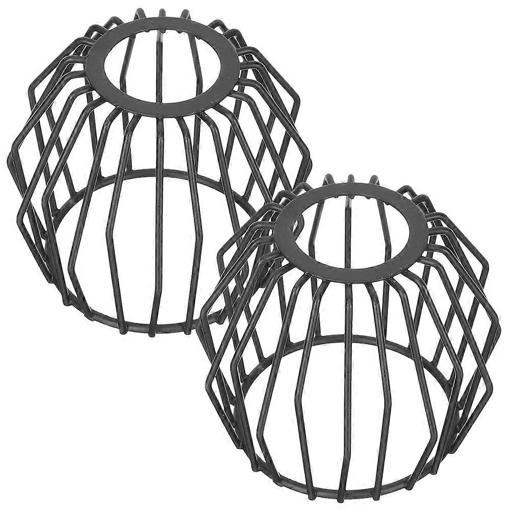 10 Pcs Decorative Lamp Shade Hollow Out Light Cover For Indoor Use Black Fixture