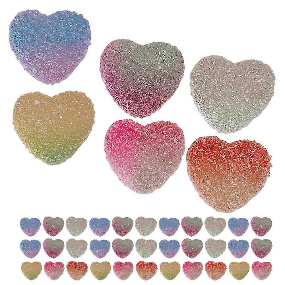 Realistic Heart-Shaped Simulation Candies Ideal For Bar Decor And Fruit Basket With Multi-Functionality 100Pcs