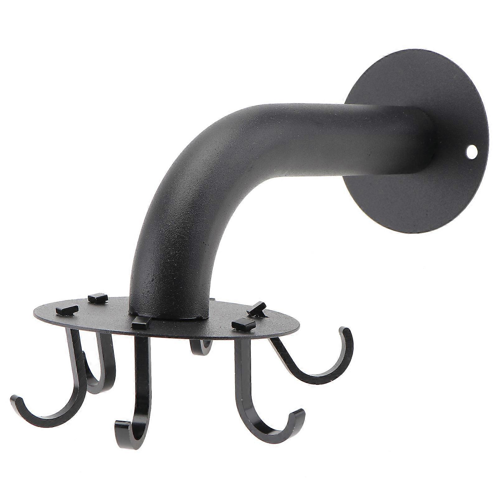 2Set Stainless Steel Hook Black Space-saving Hook for Kitchen and Bathroom Mounting Options