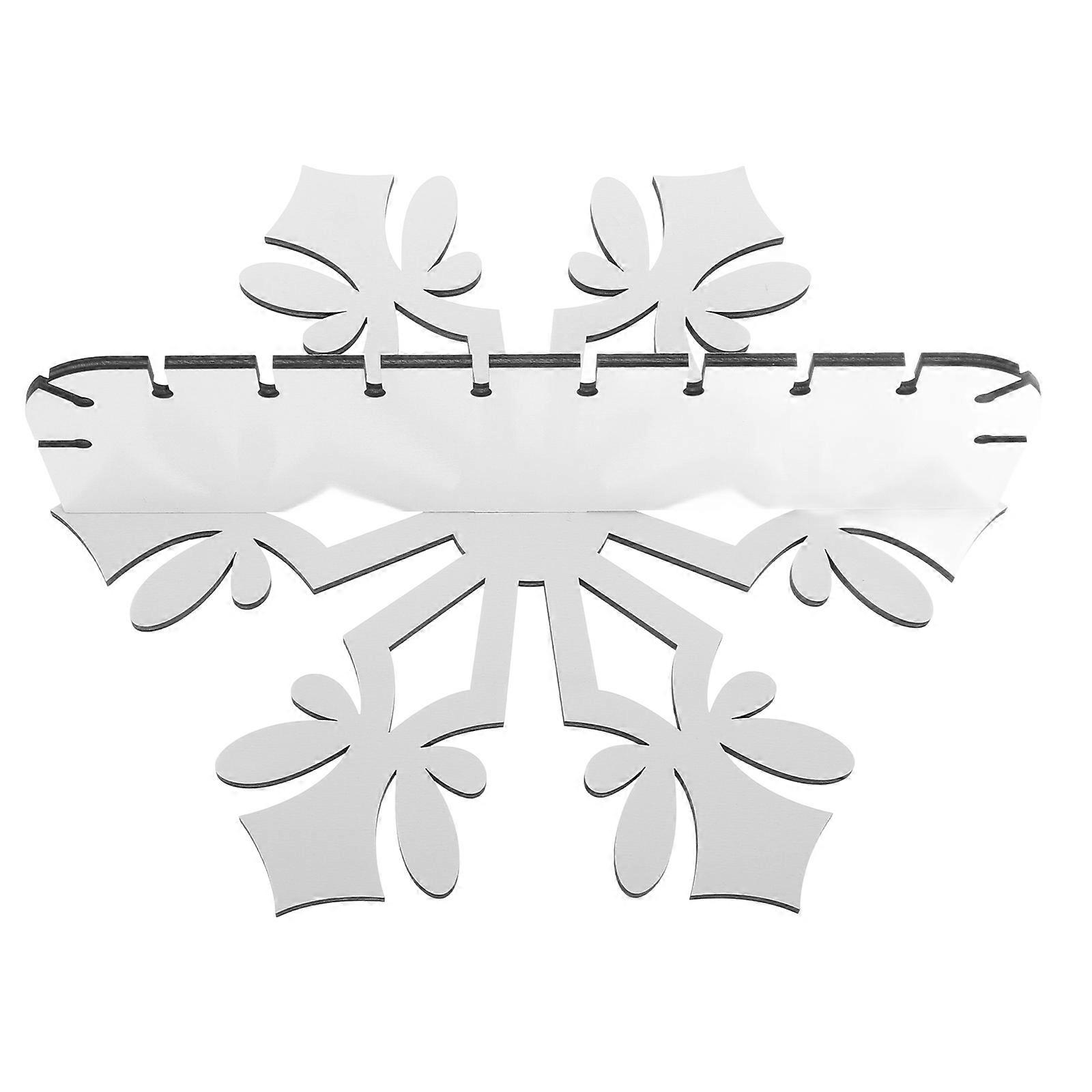 Bohemian Style Wooden Snowflake Shelves For Wall Display In 30X26X9.40CM 3Pcs Perfect For Living Room And Holiday Decor
