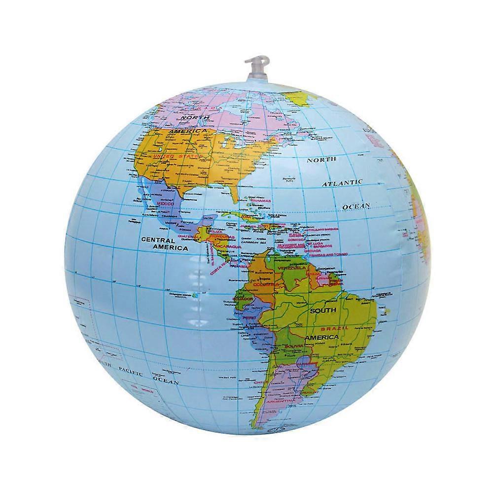 Inflatable Globe Shaped Beach Ball PVC Toy for Decor