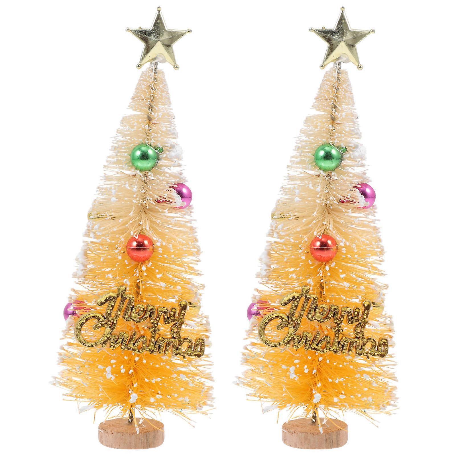Adorable Xmas Tree Decorative Artificial Tree Ornaments 4Pcs