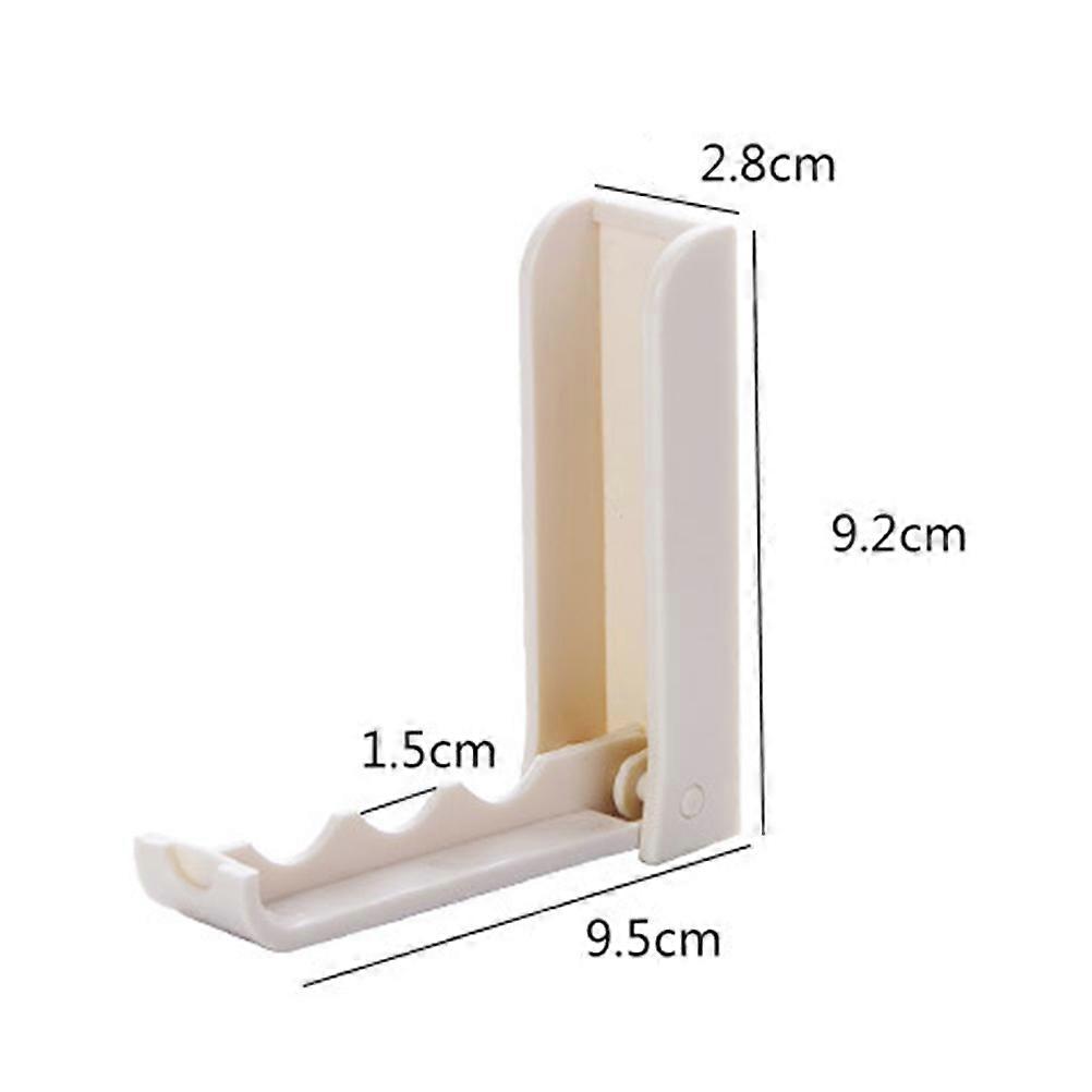 Foldable Hooks Plastic Self Adhesive Wall Hooks Space Saving Clothes Hanger For Jackets Hats And Dog Leashes 4Pcs