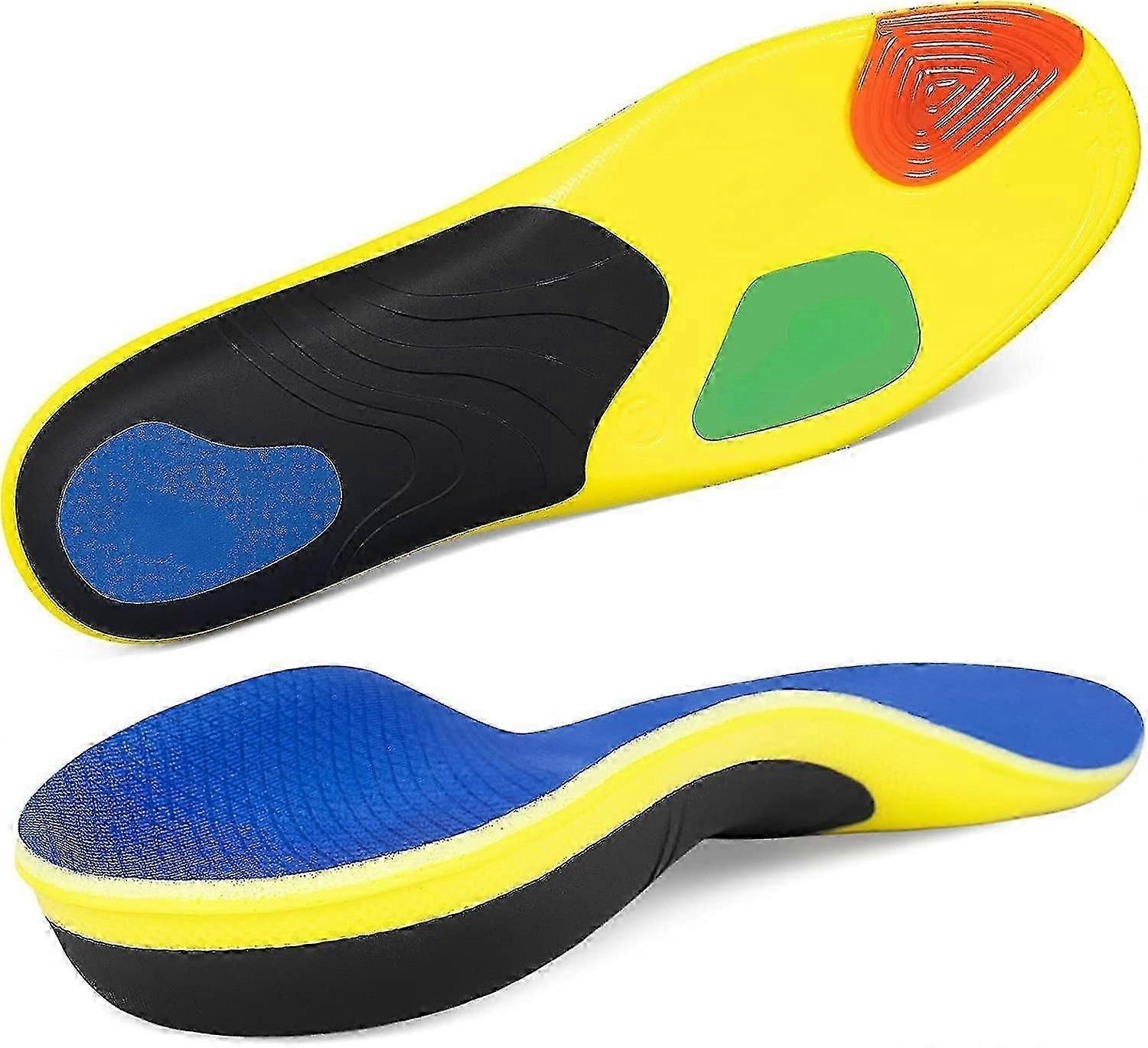 Professional Insoles With Strong Arch Support And Shock Absorption, For Plantar Fasciitis Flat Feet Pain Relief 270mm