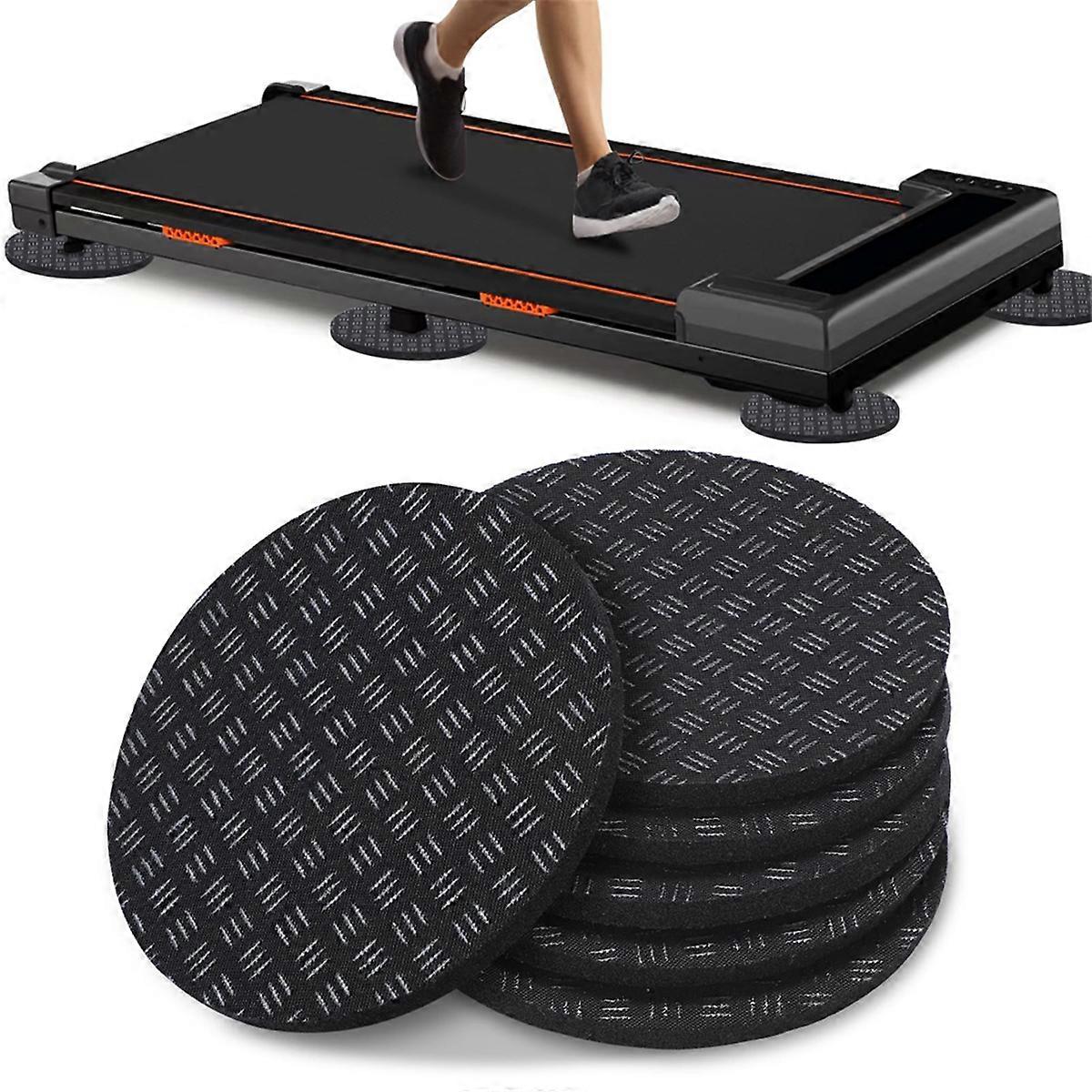 6PCS Non-Slip Walking Pad Mat,Noise Reduction Exercise Equipment Mat for Under Treadmill & Exercise