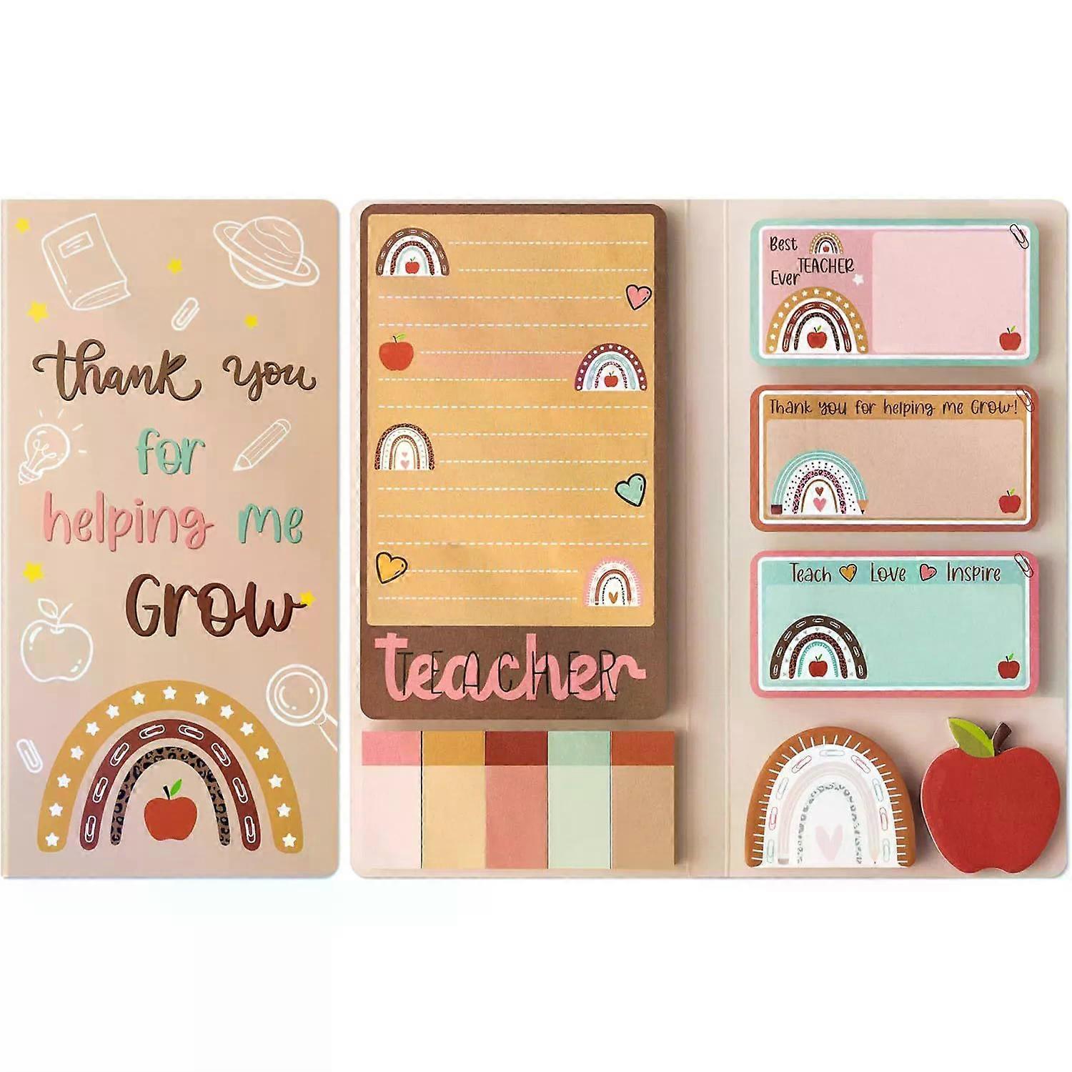 Teachers' Day Theme Sticky Note Combination New  Multi-piece Set of Cute School Themed Handbill Stickers Cartoon Sticky Notes