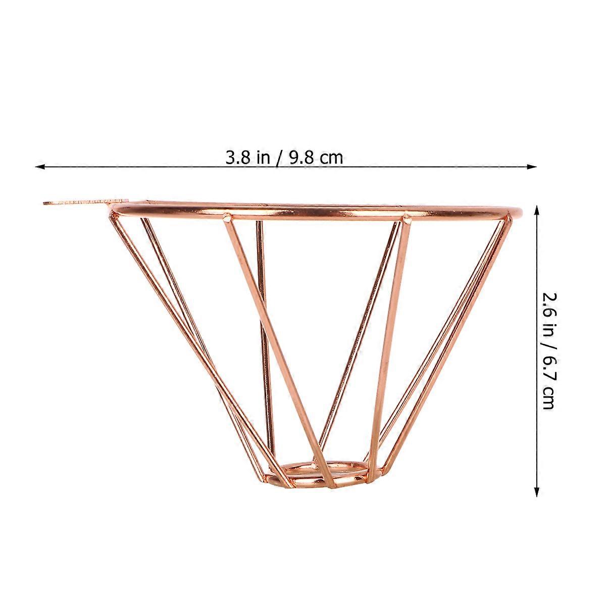 Rose Gold Coffee Cone Dripper 2Pcs Simple Funnel For Gift Giving Construction And Coffee Filtering