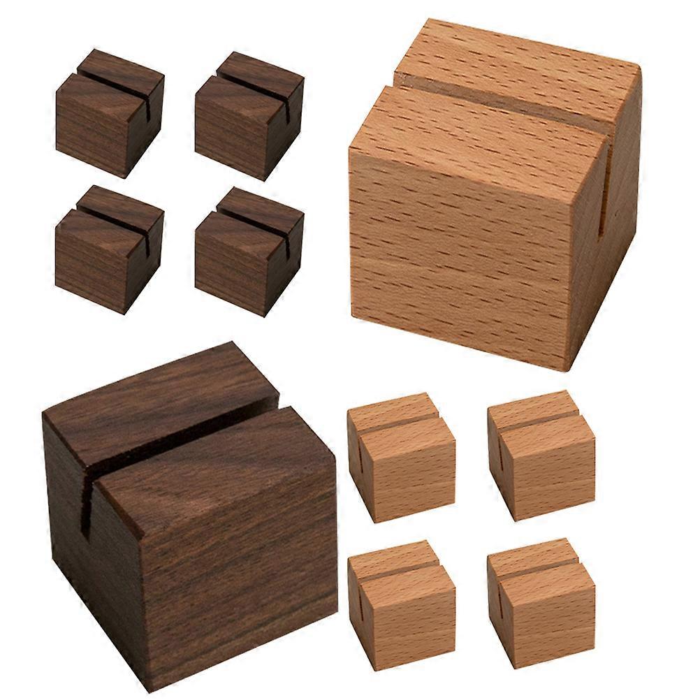 50 Pcs Business Card Holders Wood Memo Organization Event School Crowd Note Card Stand