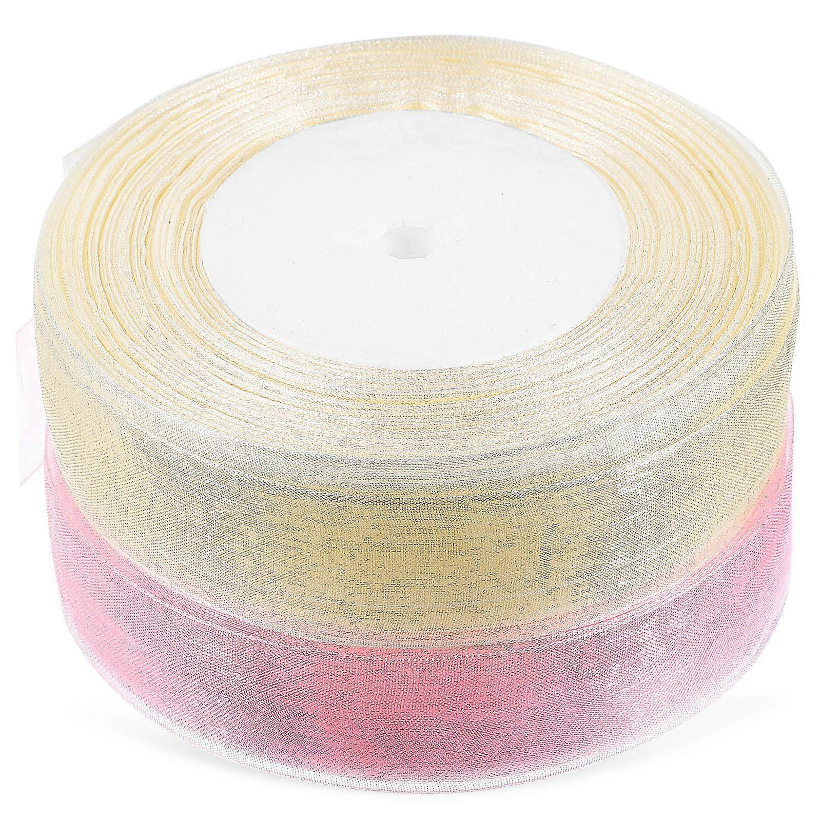 Decorative Ribbon Transparent Ribbons for Crafts 10 Rolls Polyester