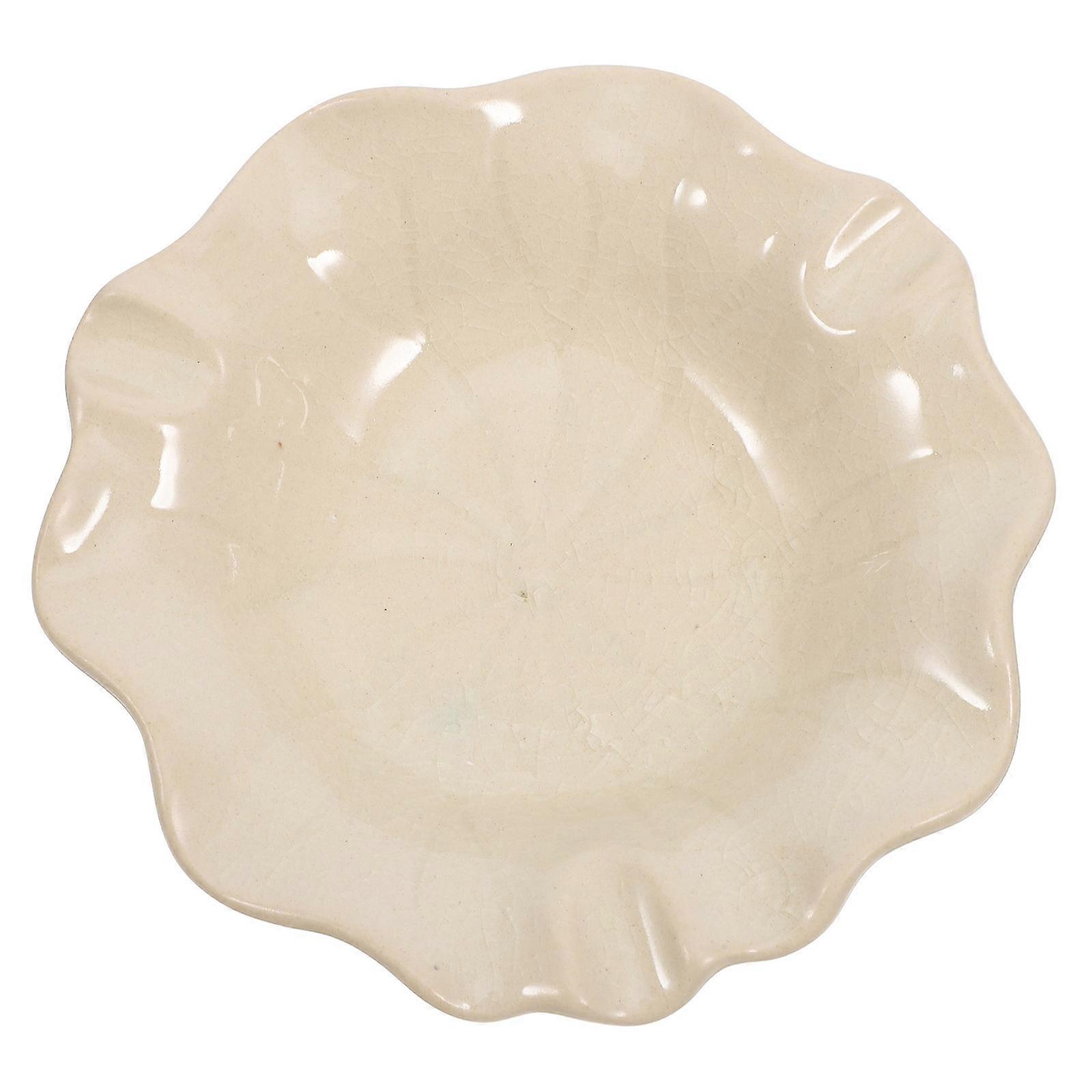 Essential Oil Ceramic Plate for Storage 3Pcs White Aromatherapy Holder