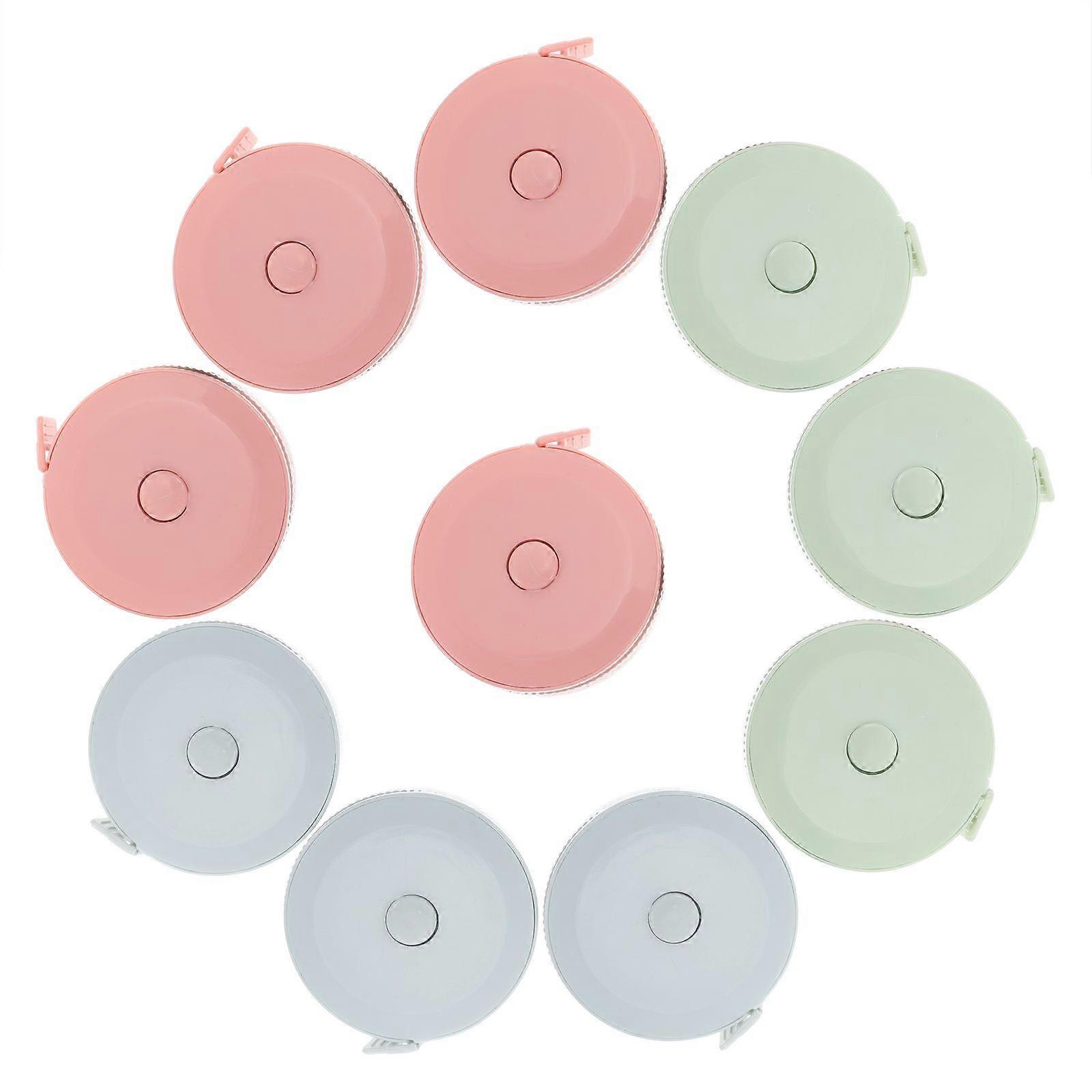 Portable Measuring Tape Round Plastic Tape Use 20Pcs