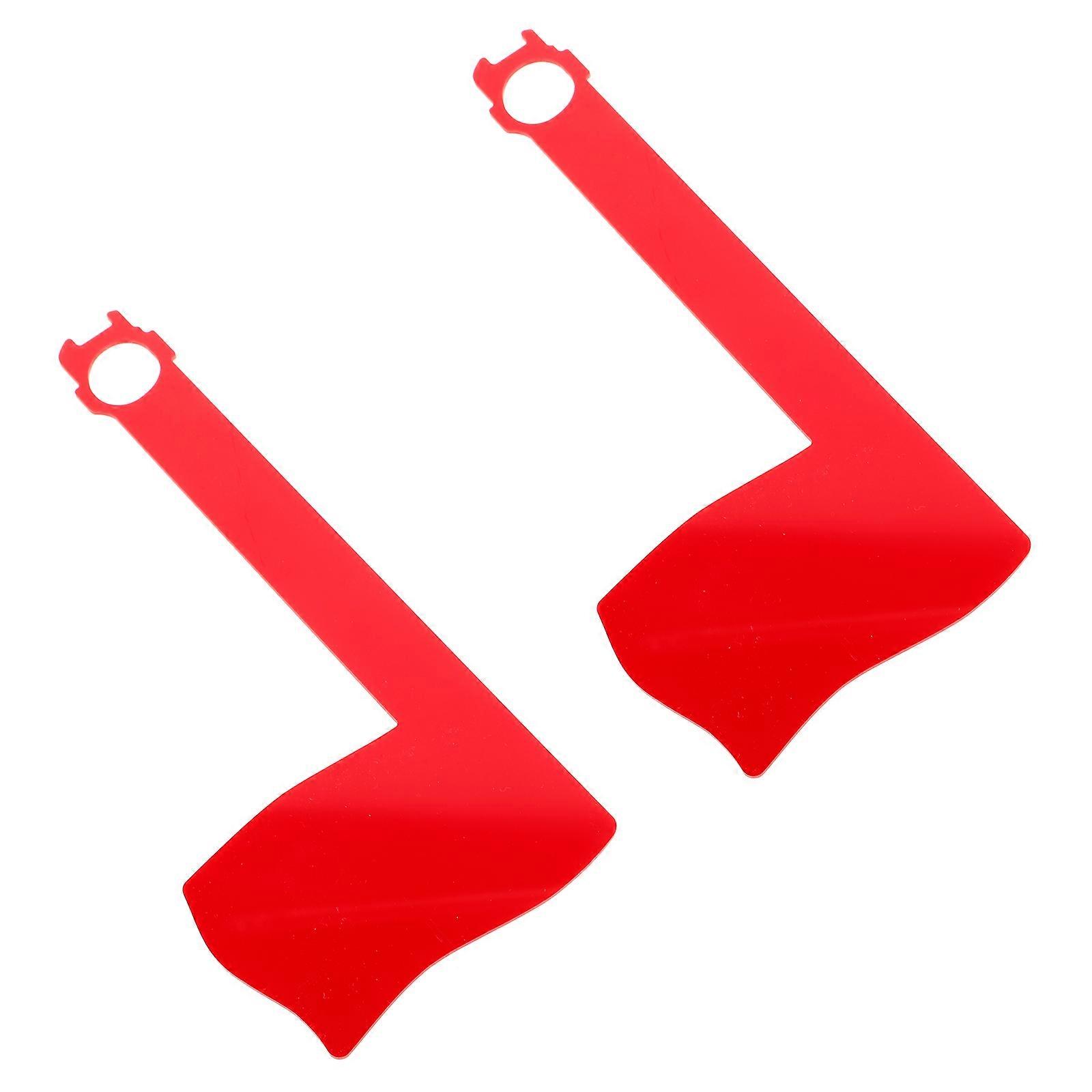 Replacement Red Mailbox Flag for Mail Use 10Pcs Universal Acrylic Flag