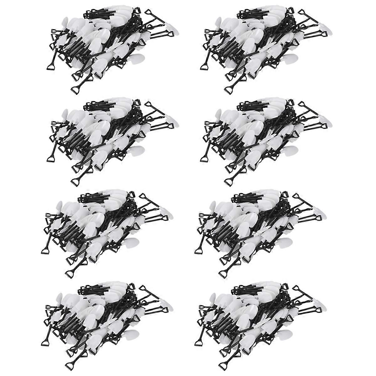 100Pcs Plastic Disposable Mini Shovel Spoon Potted Cake