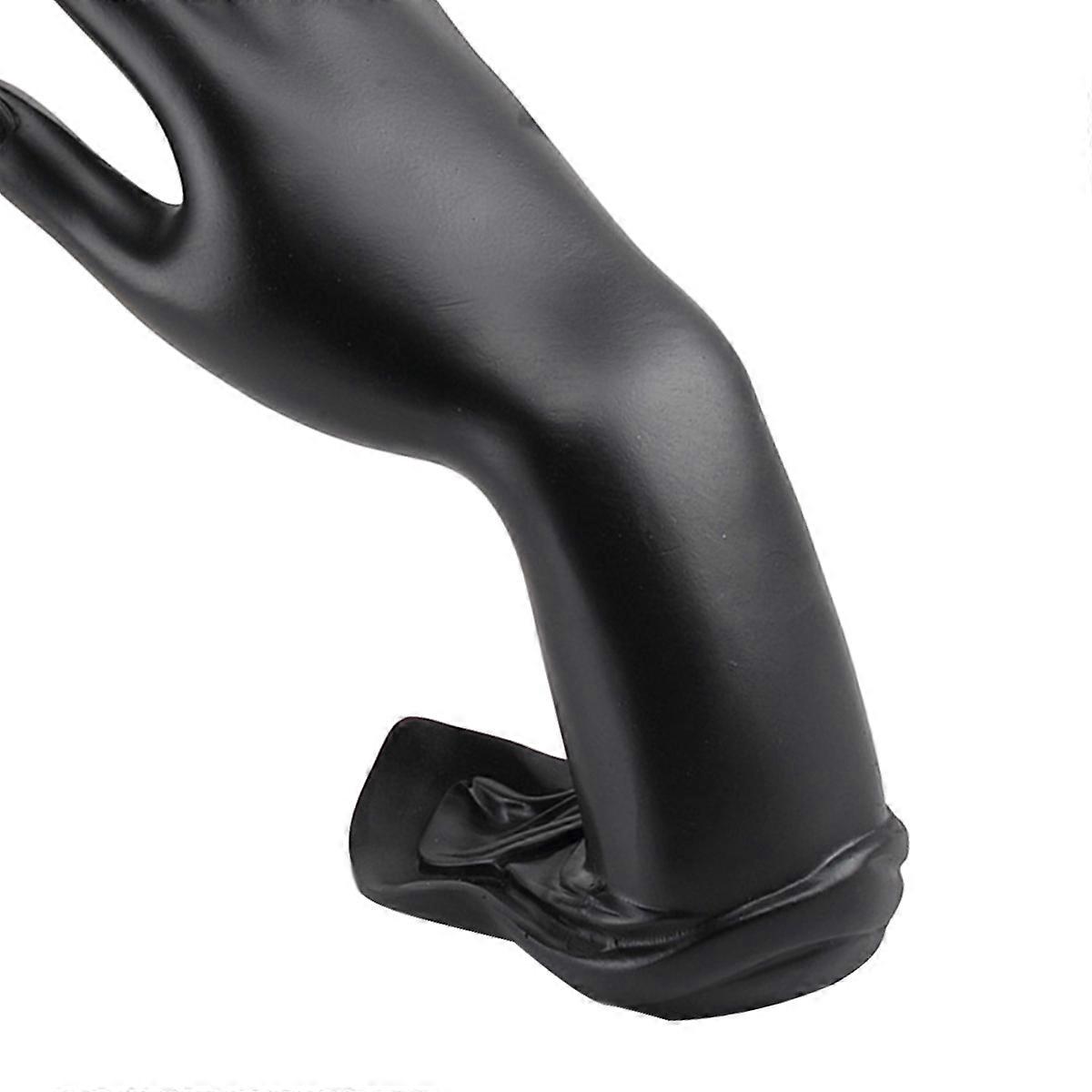 Hand Display Holder Mannequin Lotus Hand Holder for Display Resin Black
