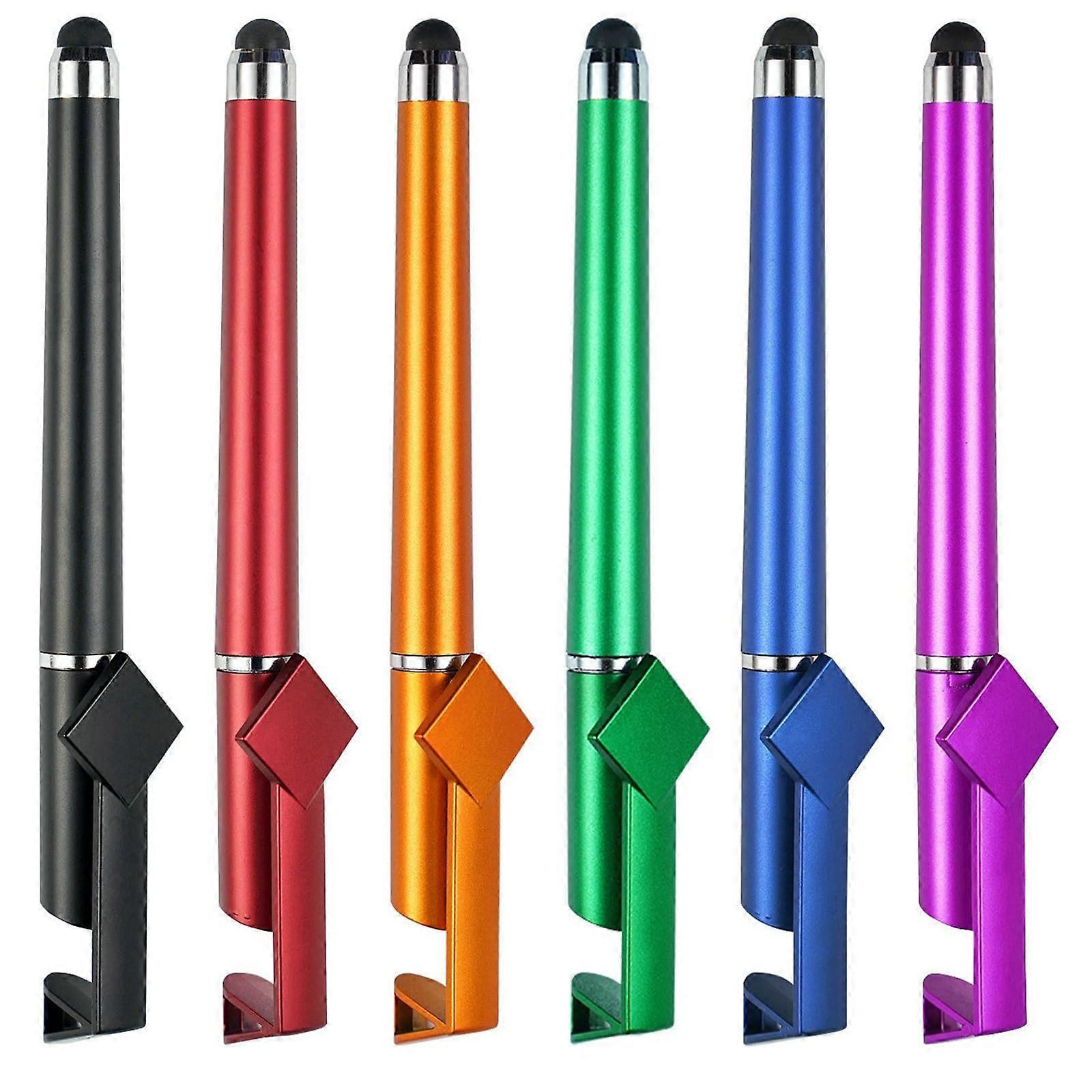 Tablet Pen 12PCS Capacitive Stylus For Touchscreen Devices With Ballpoint Phone Stand