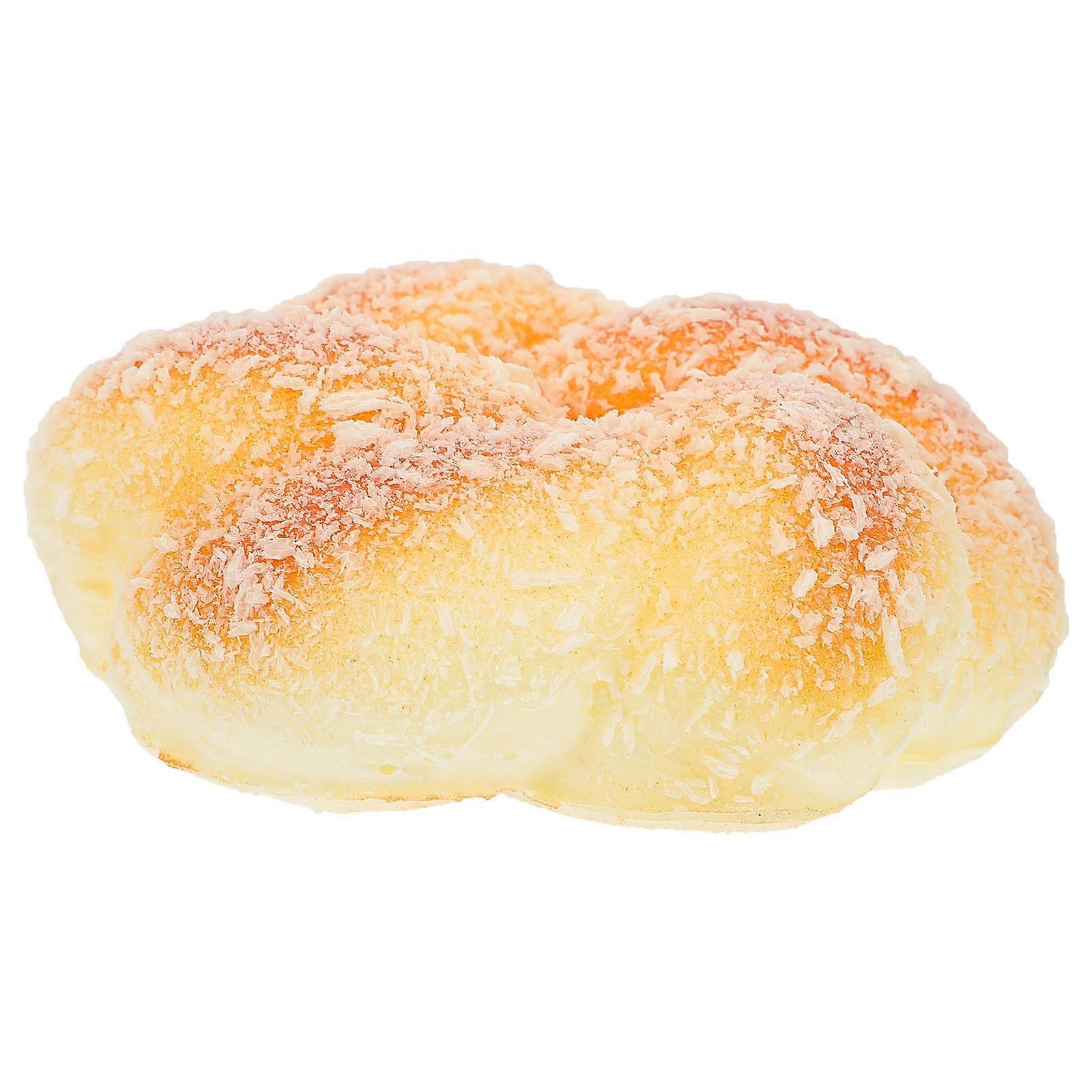 Bakery Photo Props Emulation Bread Model for Decoration 1Pcs PU Beige Simulated Bread