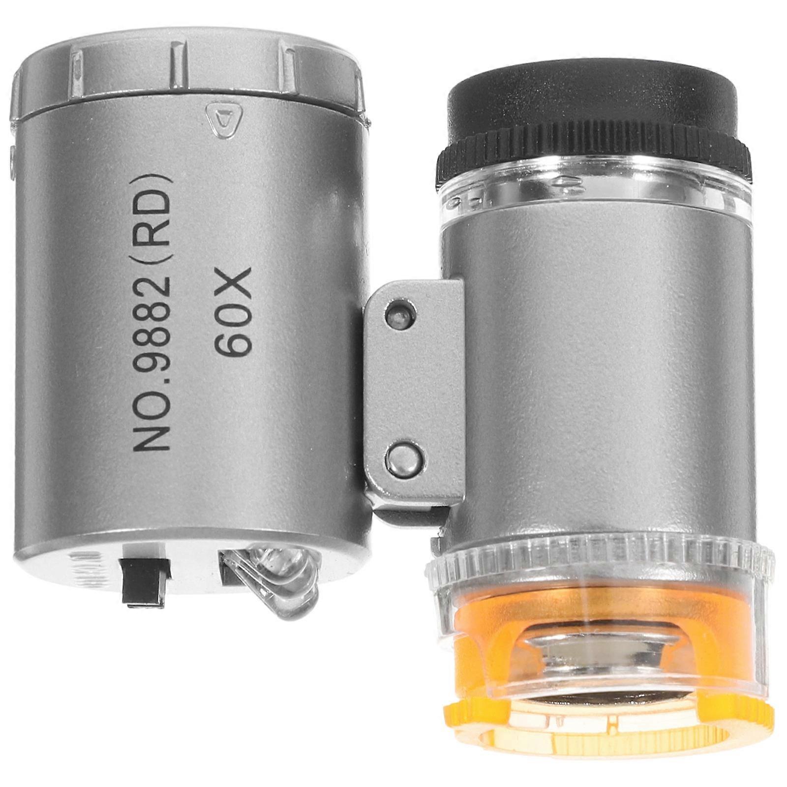 Portable Magnifier Loupe for Magnification with 60x Power and LED Illumination