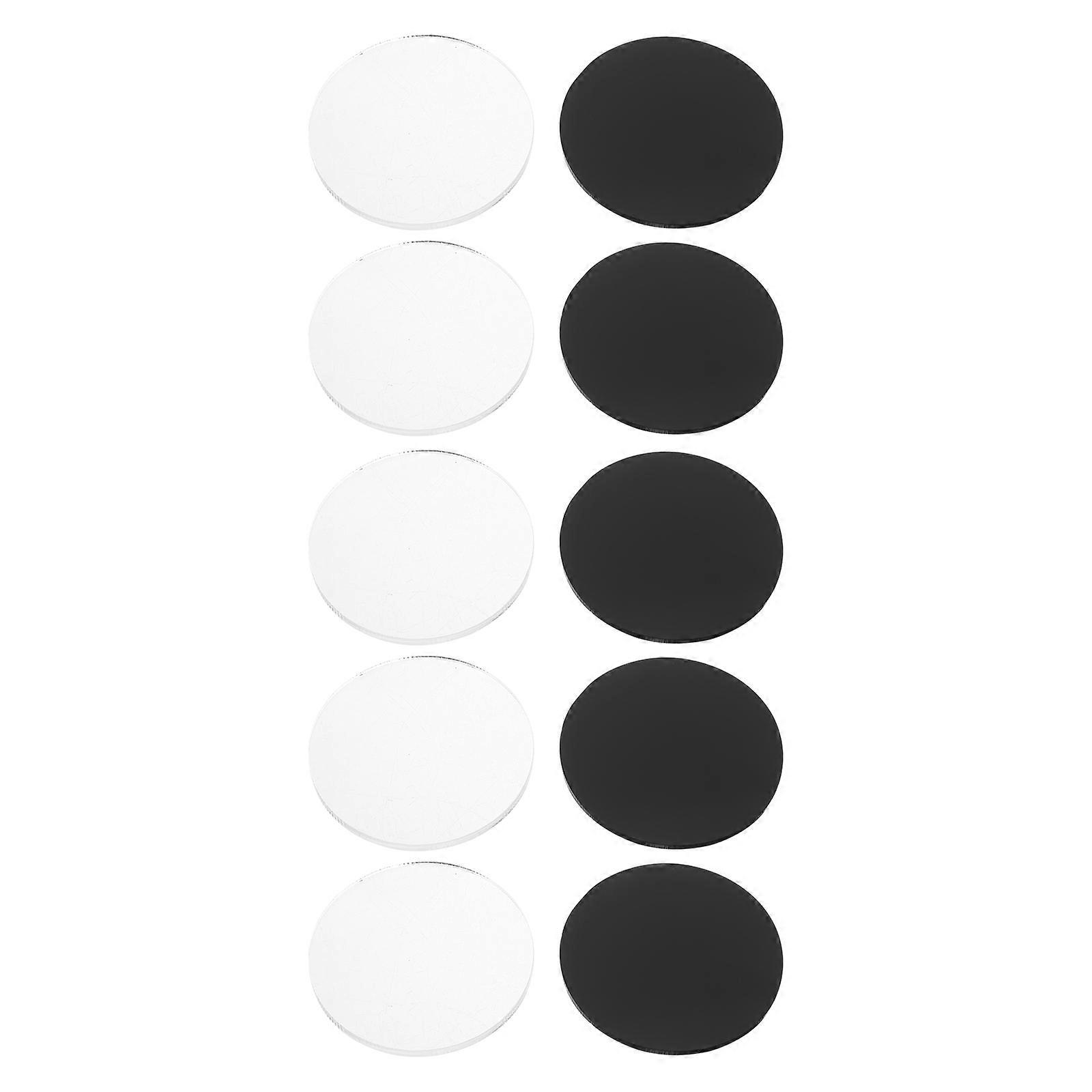 Dolls Miniature Base Acrylic for Display Featuring 30Pcs Round Bases