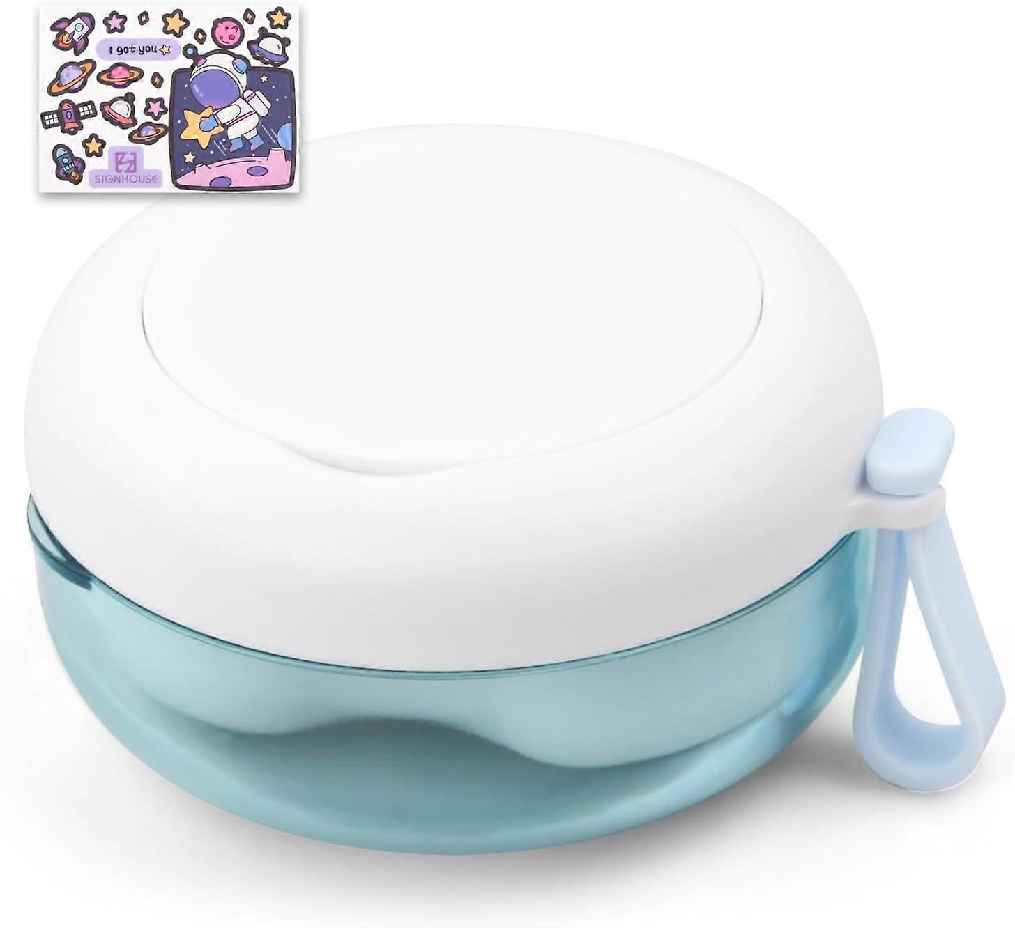 Denture Case, Denture Bath Box, Portable Denture Box with Basket