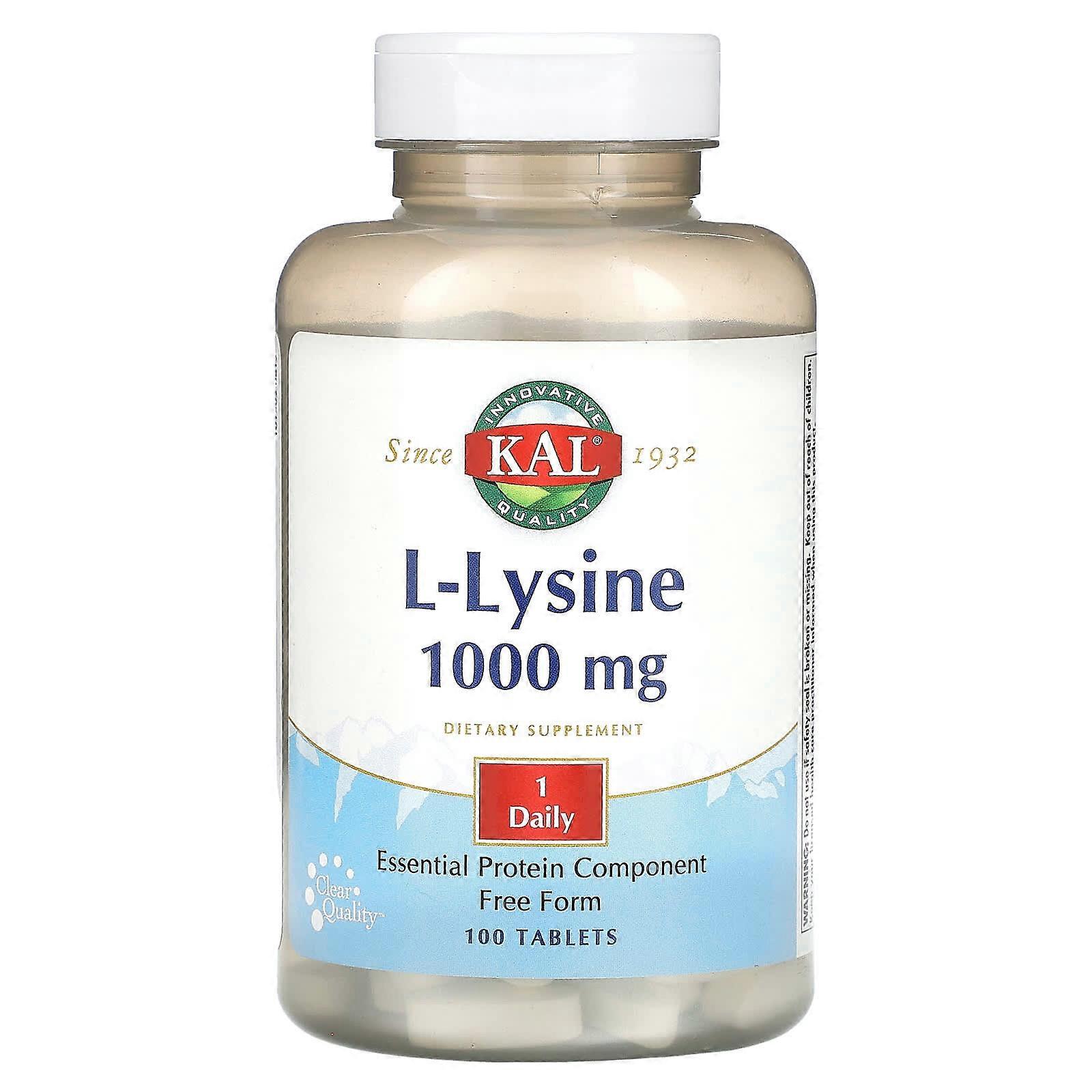 L-Lysine, 1,000 mg, 100 Tablets