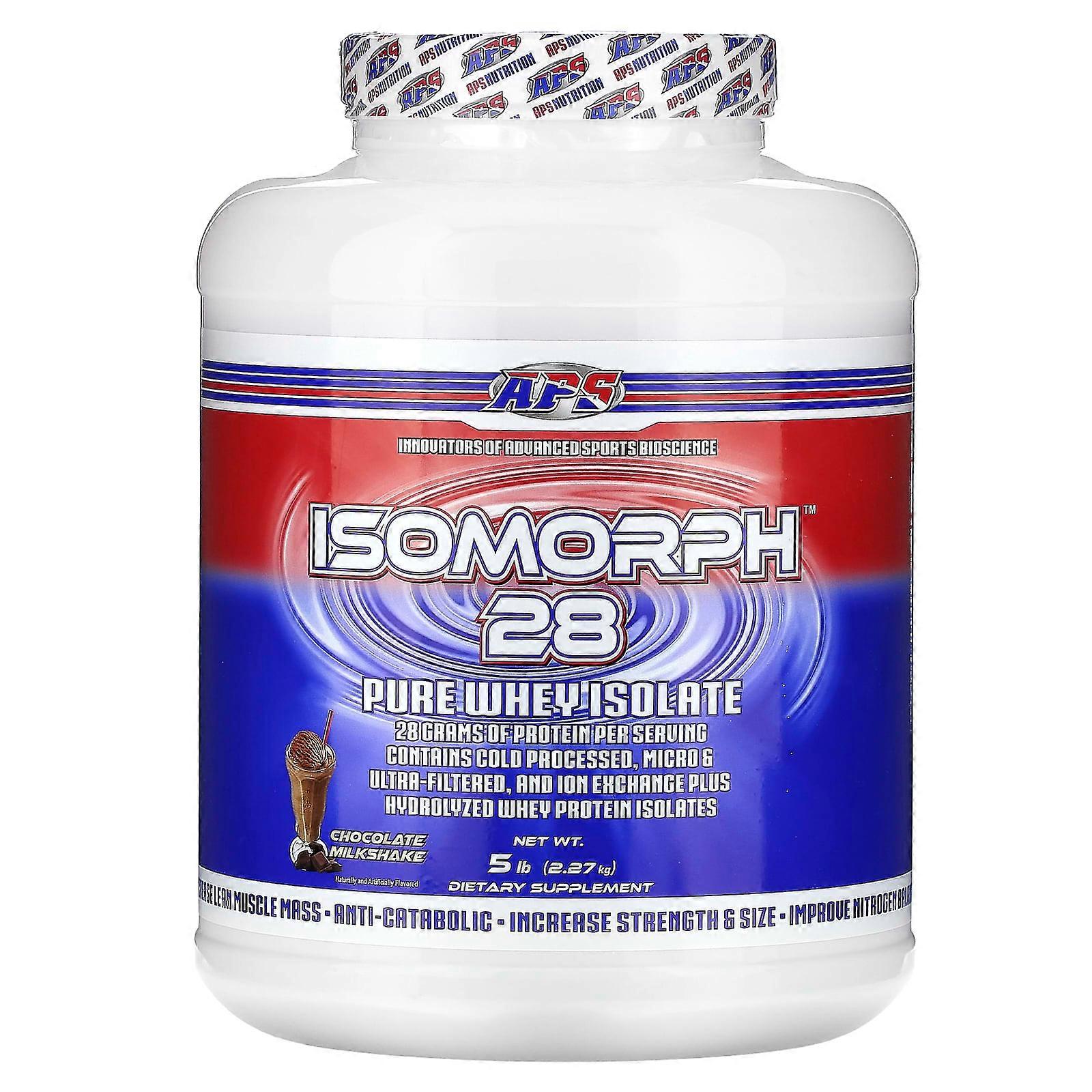 Isomorph 28, Pure Whey Isolate, Chocolate Milkshake, 5 lb (2.27 kg)