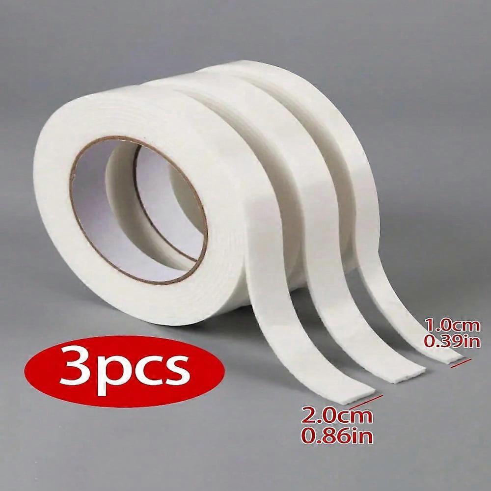 LOVEVER 3pcs High Viscosity Sponge Double Sided Tape White