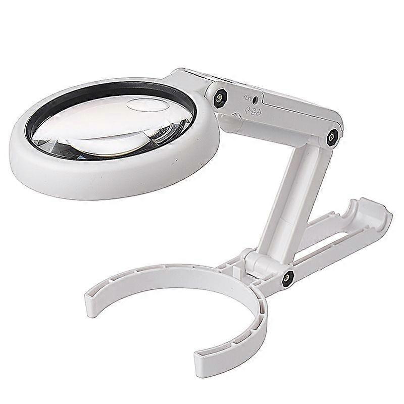 LED light handheld bracket magnifying glass