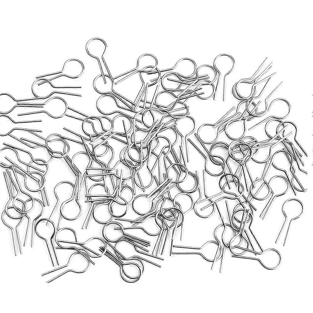 100 Pcs High Temperature Nichrome Wire Jump Rings 0.3 X 0.7inch R Hanging Burning Hooks Nichrome Hooks for DIY Pendant