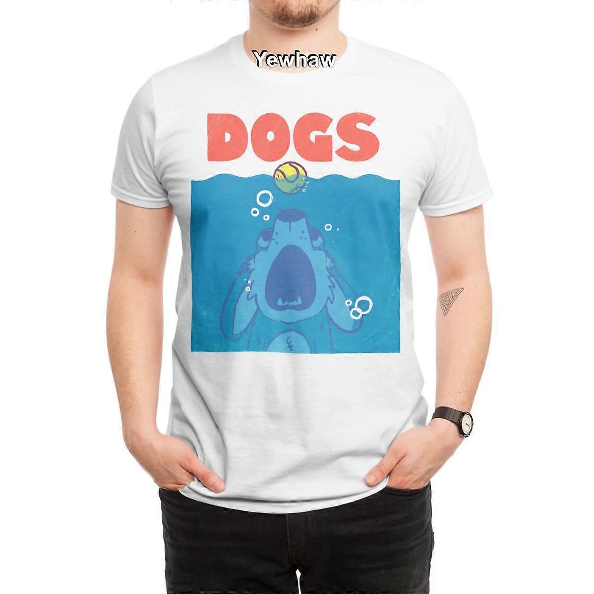 כלבים חולצת טריקו כדור טניס מתחת למים מצחיק