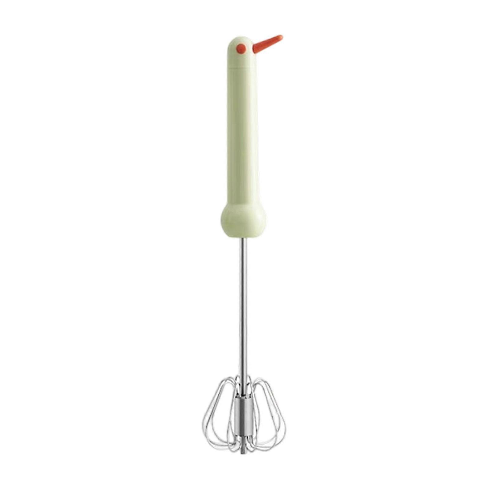Nonslip Handle Eggs Whiskers With Semi Automatic Whisking For Efficient Cake And Cream Preparation  Green small