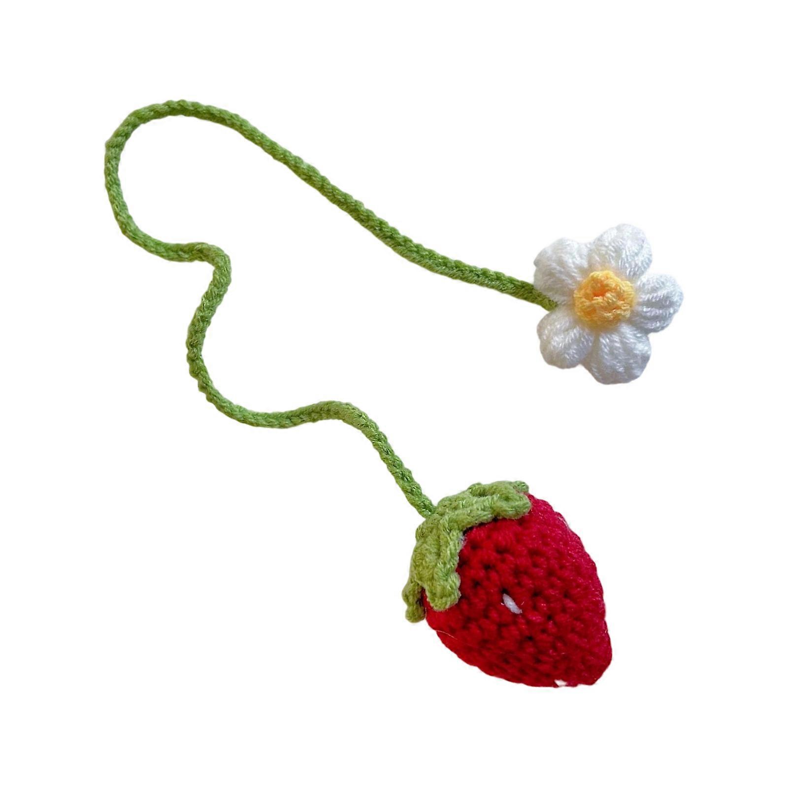 Lovely Fruit Pattern Curtain Tieback Customes Handwoven Without Tool Installation Safe Fabric  Red