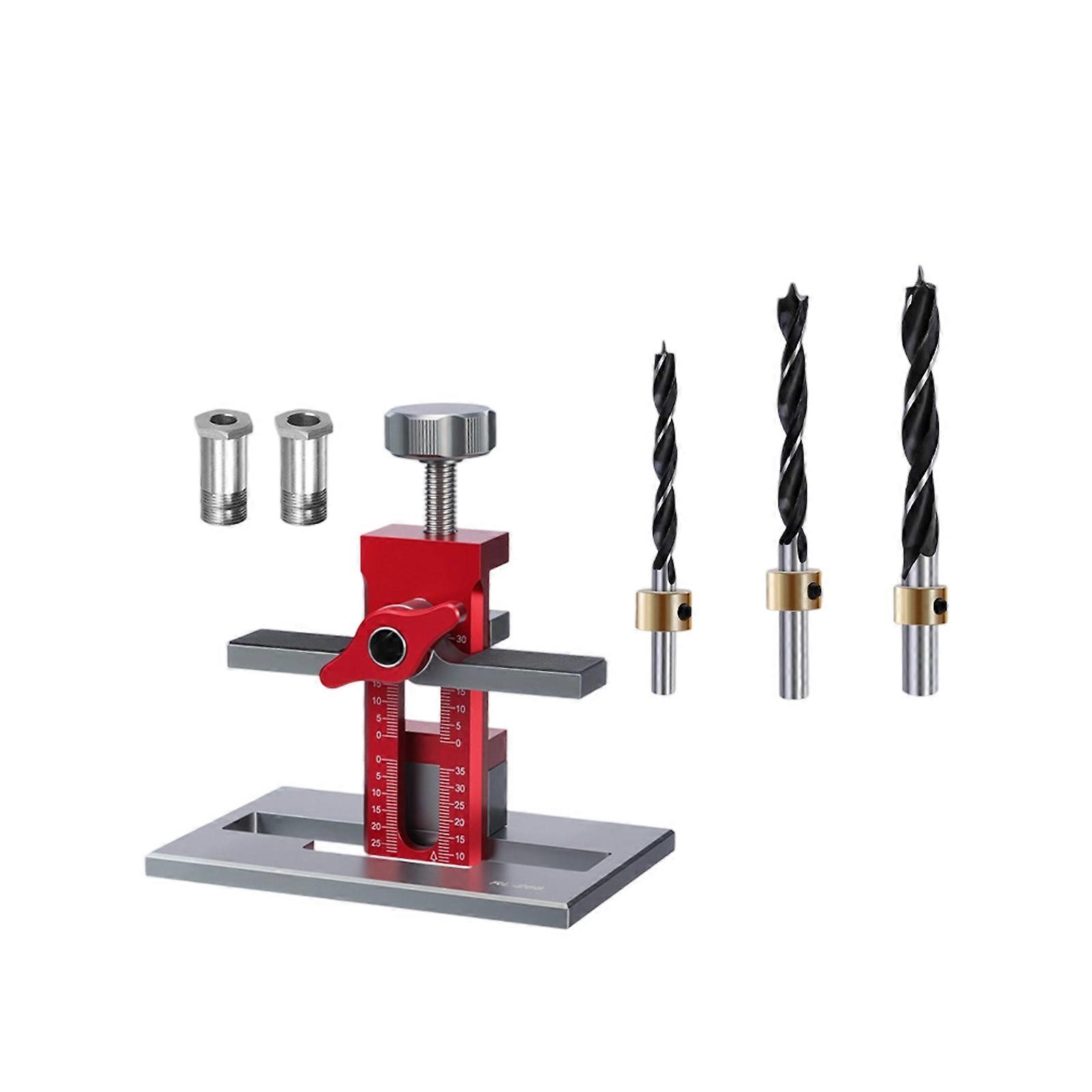 Cabinet Door Mounting Accuracy Guide Tool With Reinforced Clamps For Stable Drilling Action Multicolor