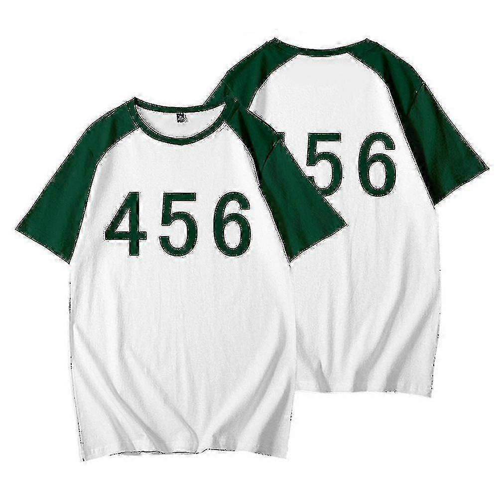 Καλαμάρι παιχνίδι κοντό μανίκι T-shirt αριθμός τυπωμένο κορυφή Cosplay