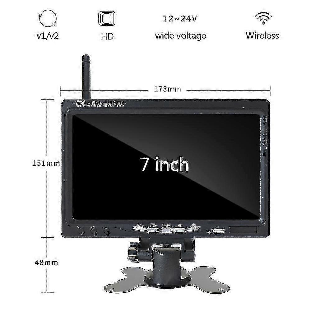 7inch Rear View Monitor for RV with Wireless Backup Camera