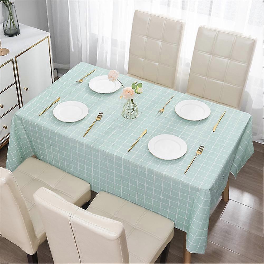 Dust Proof Checkered Tablecloth Dust Proof Tablecloth Washable Tablecloth. E5R9
