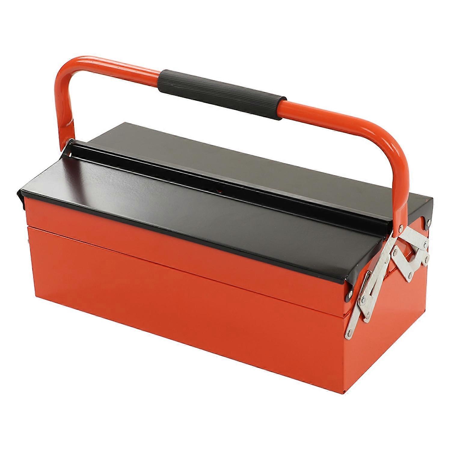 Cantilever Tool Box Metal Rolling Folding Portable Auto Maintenance Storage Organizer 2 Layer 3 Tray