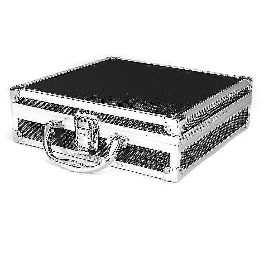 Portable Carrying Tool Storage Case With Dirt And Scratch Resistant Material For Men Silver Attache Case