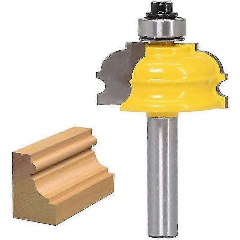Router bit with 8mm shank for architectural moldings and crafts
