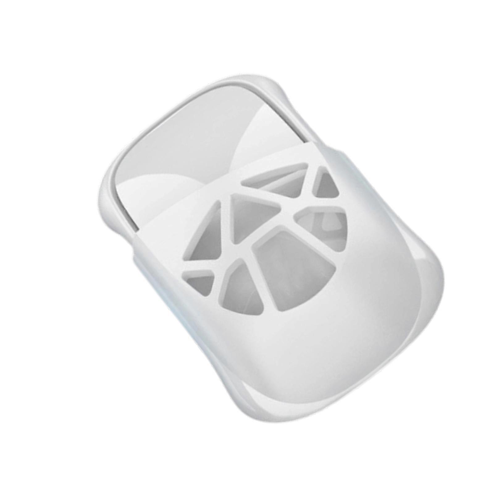 Height Modifiable Mouse Support Platform With Extended Face Area Against Slip Bottom Pad Permanent ABS Building Smooth Plan  White