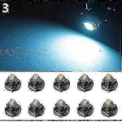 12V T4.2 LED Bulb - 10 Pcs for Car Instrument Dashboard Meter Panel (EU Market)