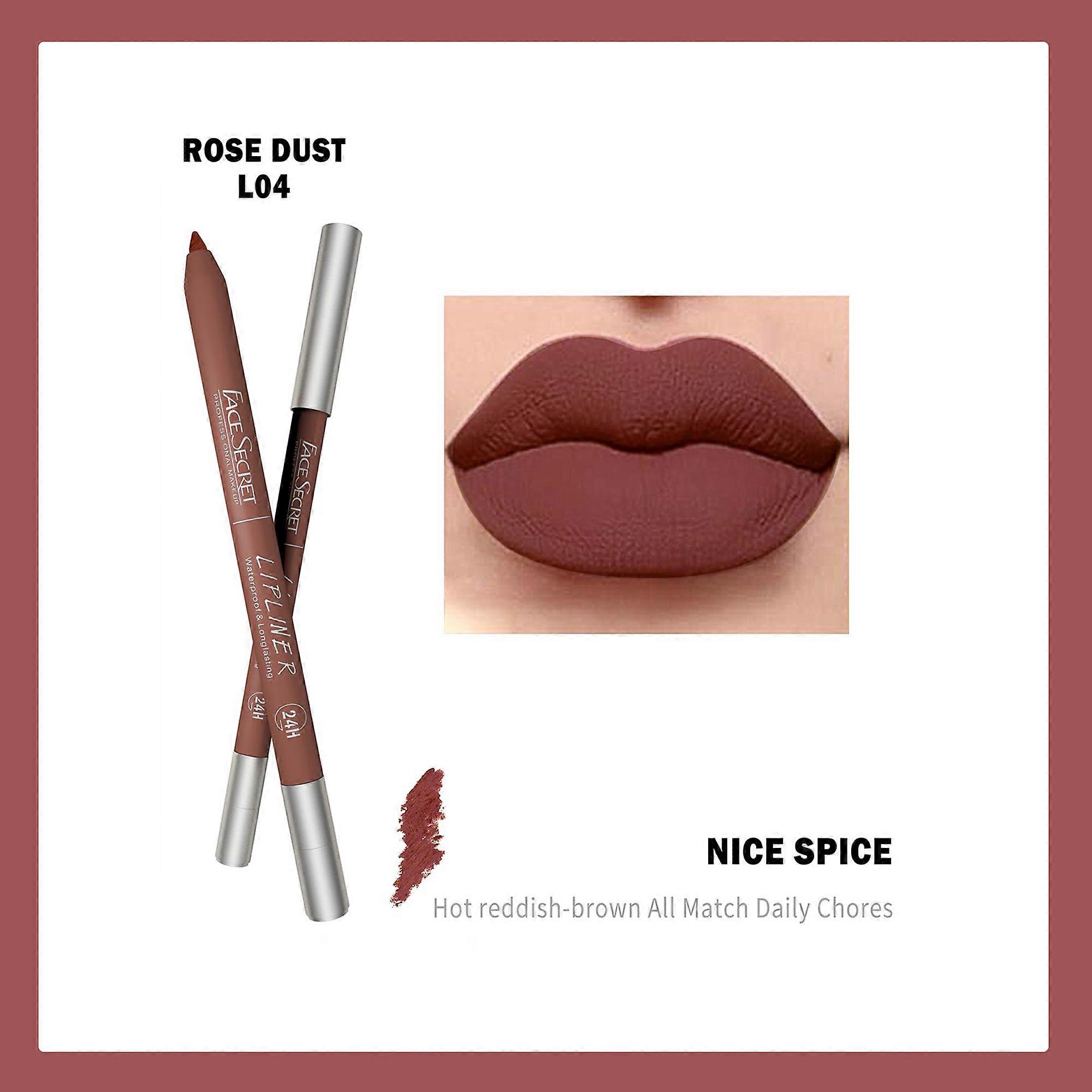 12 Color Waterproof Lip Liner Pencil , Long-Lasting,Velvet Weightless Precise Liner with Super Soft Blendable Texture Matte Soft