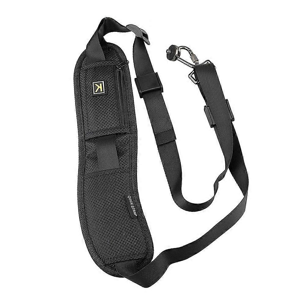 Adjustable Camera Strap with Quick Release Safety Tether Pouch for Sony Nikon Canon DSLR SLR Camera Shoulder Strap