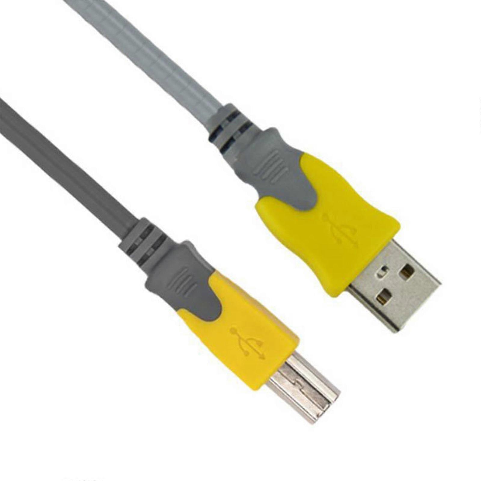 High Speed USB 2.0 Printer Cable Suitable for Fast Data Transfer and Easy Plugs and Play Use Ensures Reliable Connection Multicolor