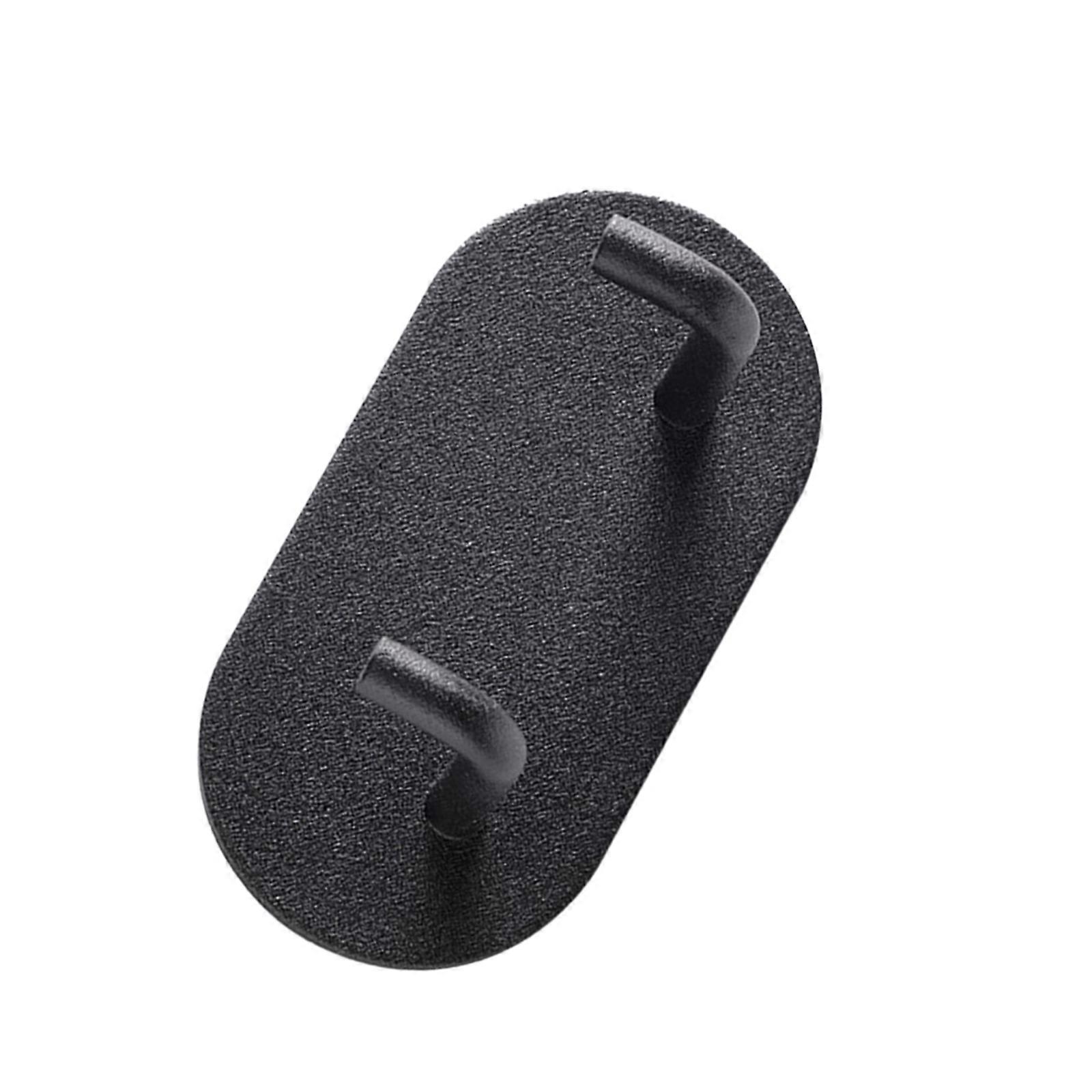Stick On Double Hook Not Drill Wall Mounting  easy installs Wall Hooks Not Drill Need Double Hanger Designs Simple Installs  Black